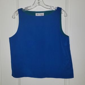 Worth 100% Silk Blue Top